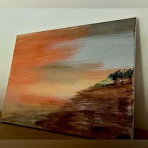 Sunset Landscape Canvas Art - 8*11” original